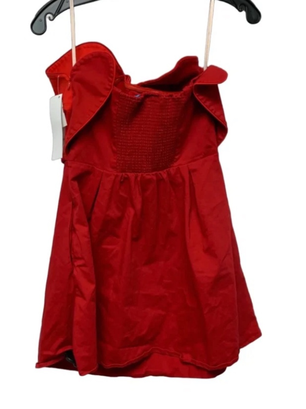 FARM Rio Strapless Heart Mini Dress nwot $200 M fall party red formal classic - Picture 4 of 4
